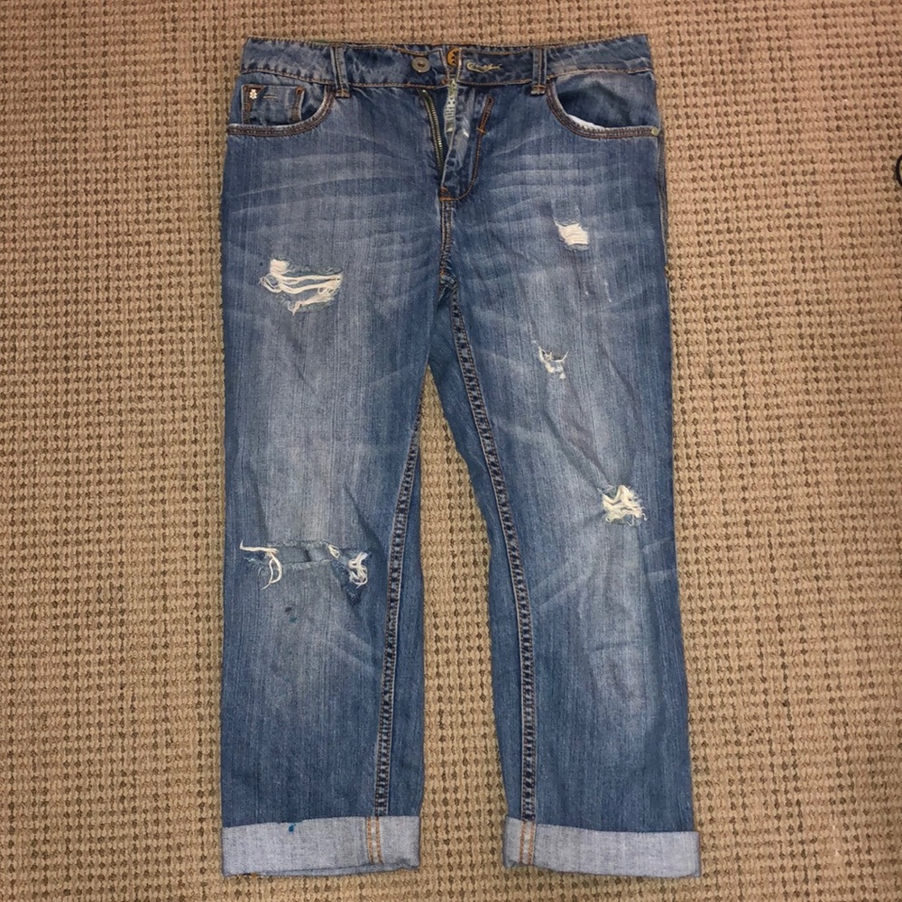 Velvet Heart Distressed Boyfriend Jeans